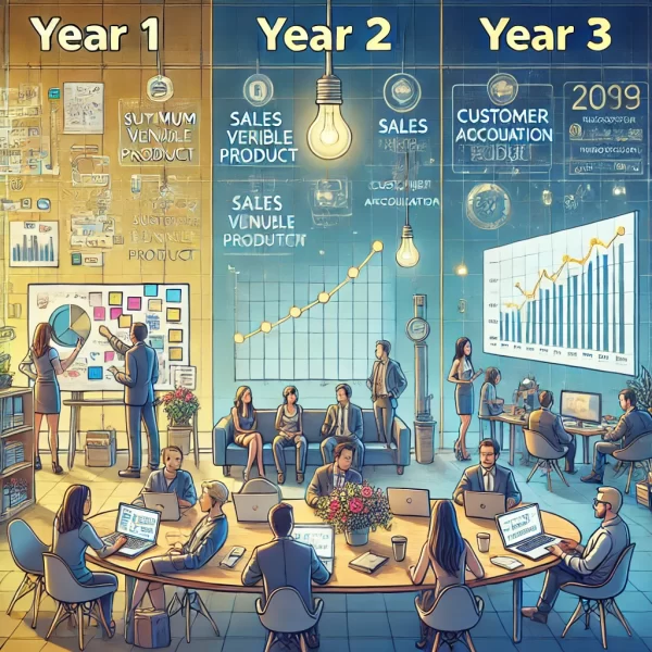 A Phased Approach to Customer Growth in the US of startup over three years by Muhammad Farooq Rathod on Texas Startup Insider